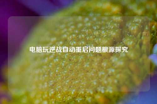 电脑玩逆战自动重启问题根源探究