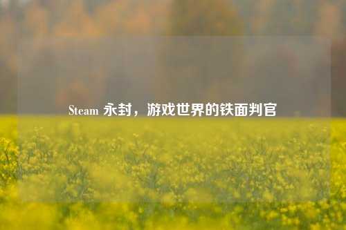 Steam 永封,游戏世界的铁面判官