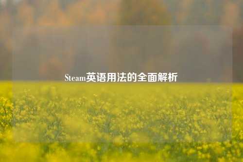Steam英语用法的全面解析