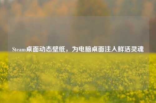 Steam桌面动态壁纸,为电脑桌面注入鲜活灵魂