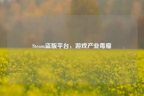 Steam盗版平台，游戏产业毒瘤
