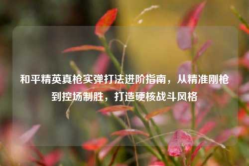 和平精英真枪实弹打法进阶指南,从精准刚枪到控场制胜,打造硬核战斗风格