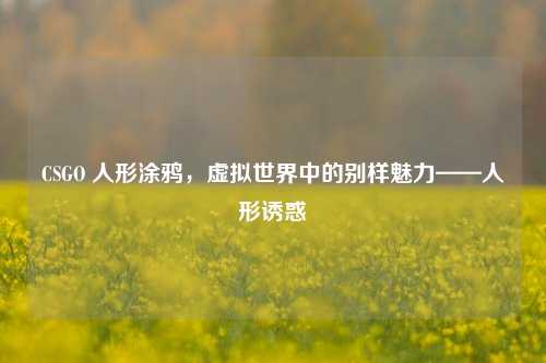 CSGO 人形涂鸦,虚拟世界中的别样魅力——人形诱惑