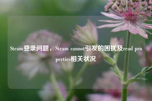 Steam登录问题，Steam cannot引发的困扰及read properties相关状况