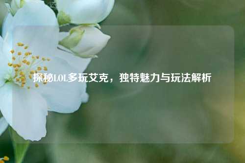 探秘LOL多玩艾克，独特魅力与玩法解析